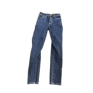 AMERICAN EAGLE Super High Rise Jegging Jeans NEXT LEVEL STRETCH Dark Was 0 SHORT